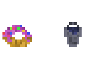 donats and water buket