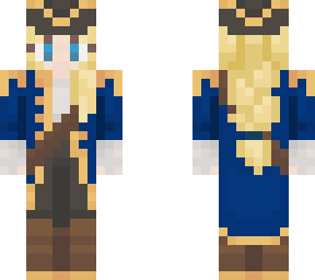 female pirate - blonde hair blue eyes