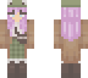 frog girl with pink hair