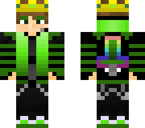 good boy with crown and rainbow sword