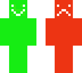 green and red