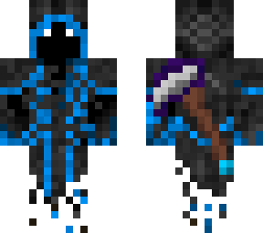 grim reaper with blue flames