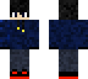 little blue emo boy