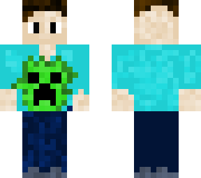 my skin with a creeper hole busted