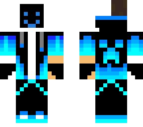 neon blue gamer but cybernetic remastered with a sleeker paint design