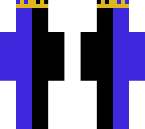 purple and black with crown