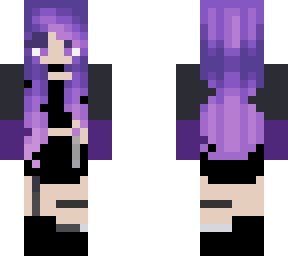 purple goth girl