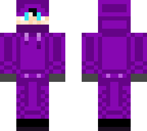 purple hoodie man