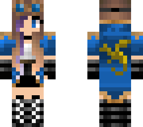 steampunk dragon girl || blue
