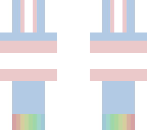 trans flag w rainbow shoes for some reason