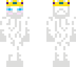 white enderman with crown