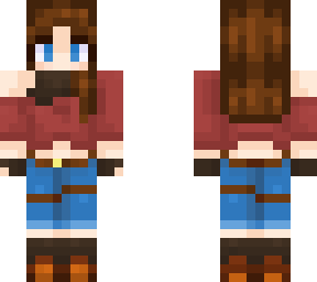 adventure girl with hair