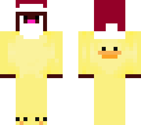 black santa in ducky suit