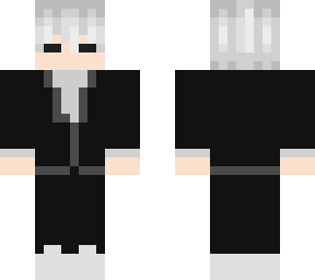 black suit white hair 02