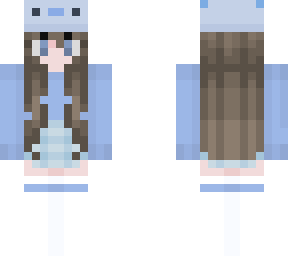 blue cute girl