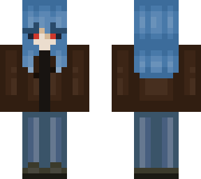 blue haired character