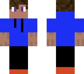 blue hoodie mans