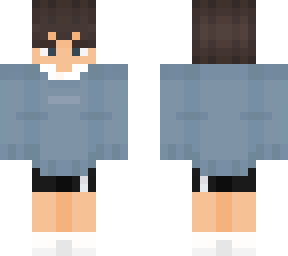 blue sweater