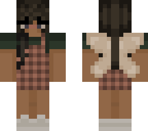 checked overalls and bandanna beige fairy wings