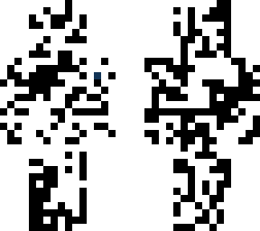 corrupted white skin