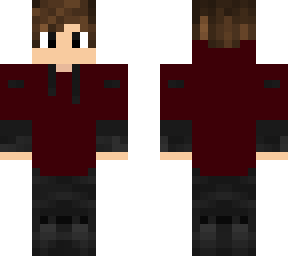 darck red hoodie