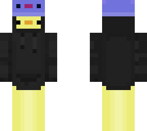 duck with axolotl hat