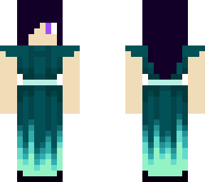 girl in glow squid dress