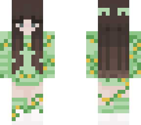 green flower girl (with ears)