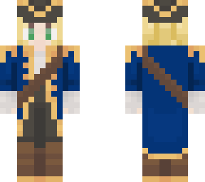 male pirate - blonde hair green eyes