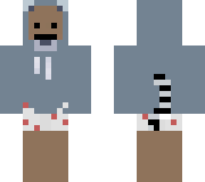 monke in racoon onesie