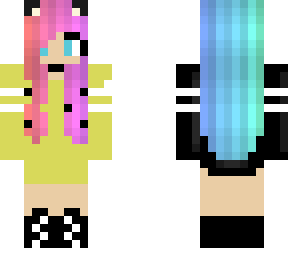multicoloured hair girl ( changed out fit frot only )