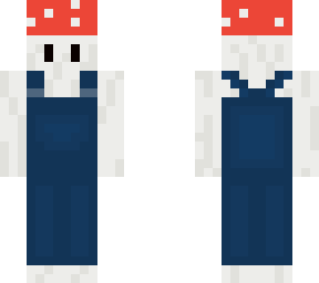 mushoom with overalls
