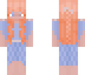 orange & blue girl