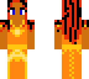 orange dress