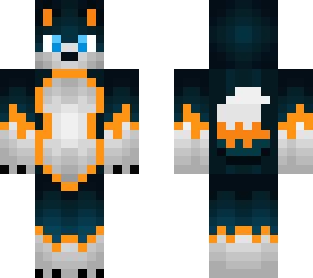orange powered wolf