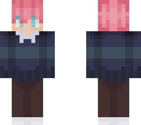 pink haired boy