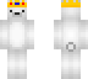 polar bear with crown