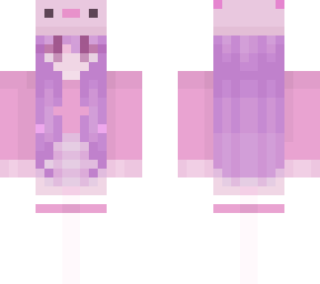 purple axolotl girl | Minecraft Skin