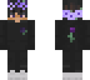 purple flower boy