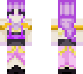 purple genshin based skin