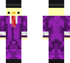 purple suit duck