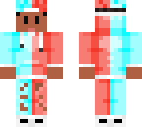 red and blue capsman