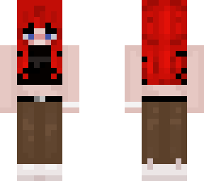 red hair, basic outfit