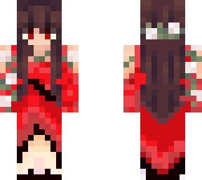 red rose girl