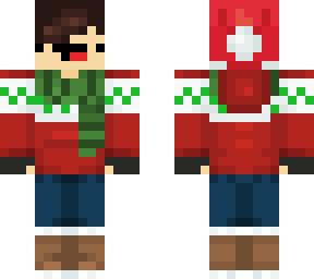snow boi with scarf