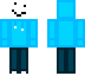 snow golem in a blue hoodie (upgraded) with trousers