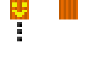 snow golem with a jack o lantern