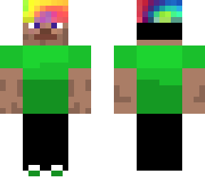 steve hat rainbow