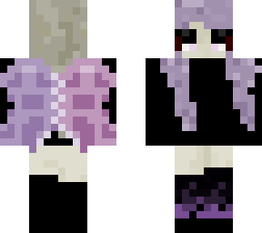 white girls with purple bangs