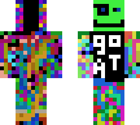 backwards rainbow goat